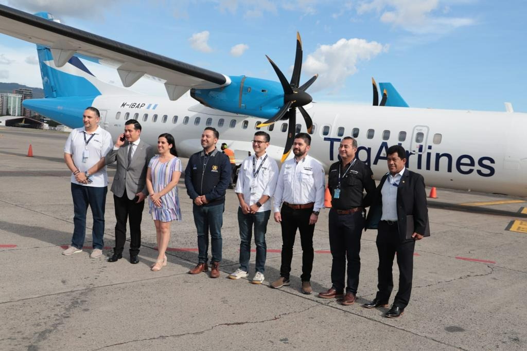 TAG AIRLINES ; ARRIBÓ A GUATEMALA EL PRIMER AVIÓN ATR 72-500