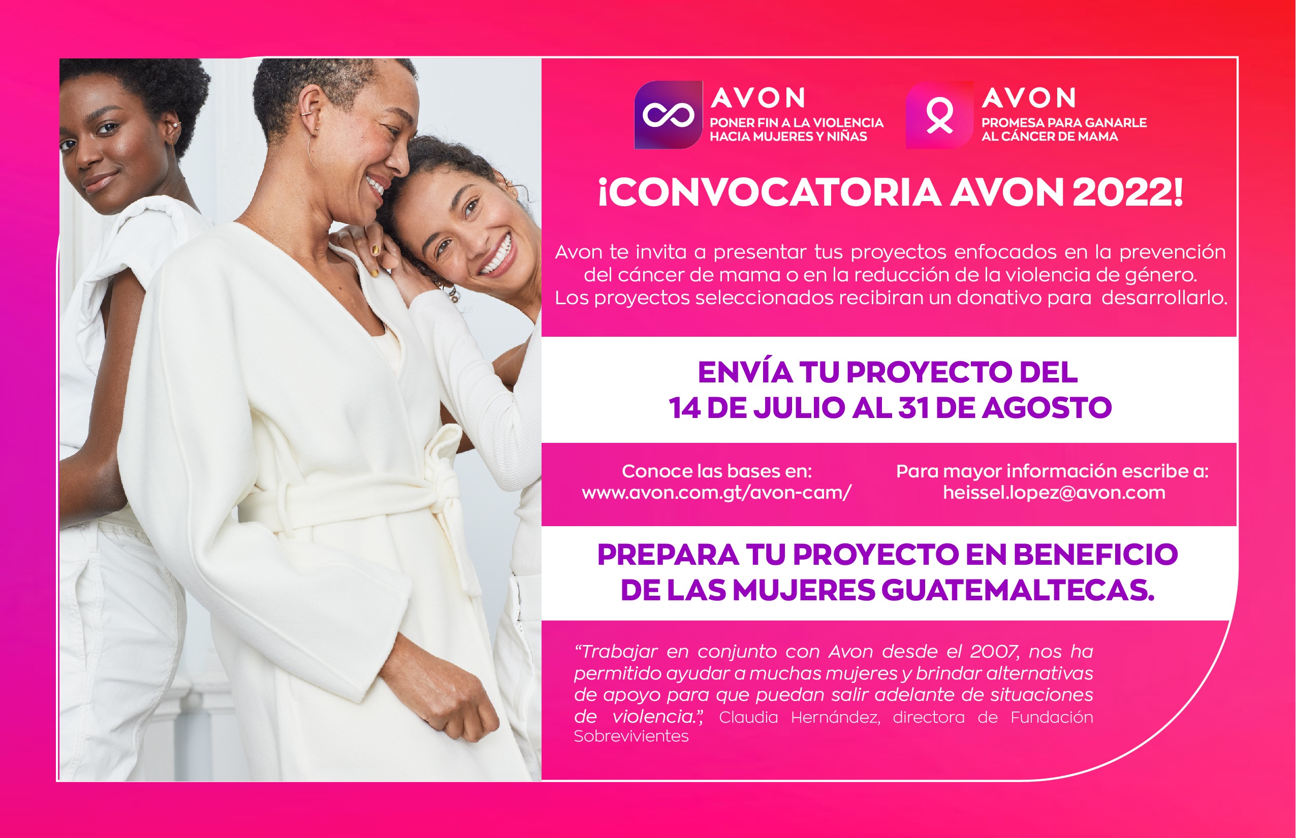 Avon lanza la Convocatoria 2022