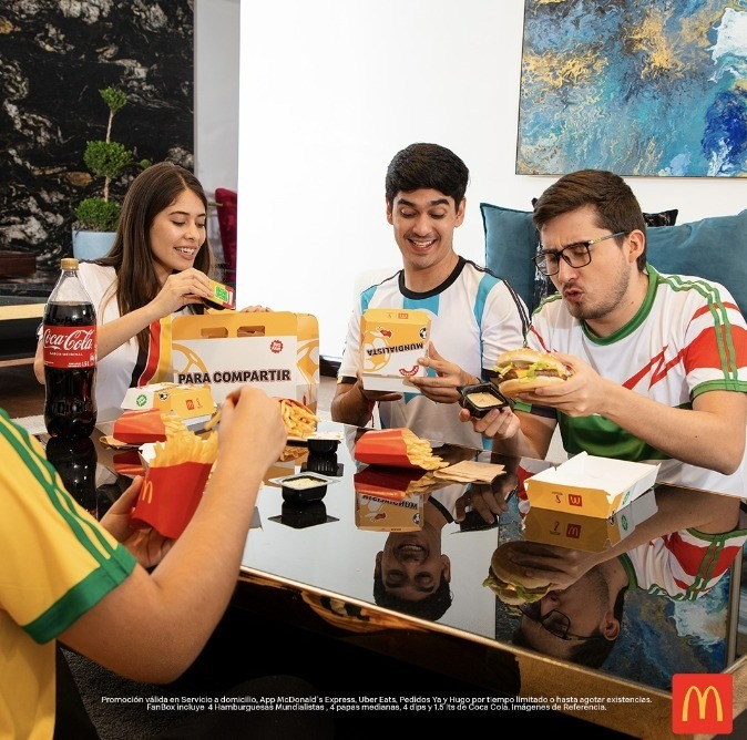 En McDonald’s se vive la fiesta del Mundial 