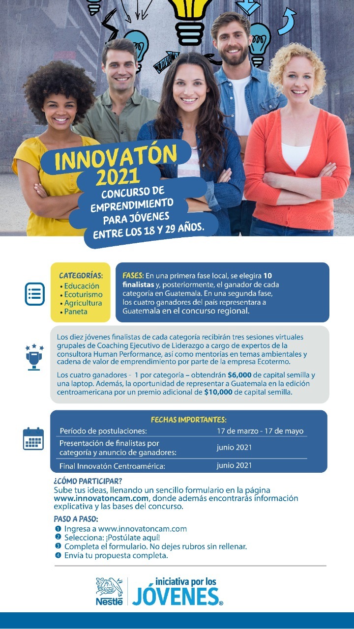 NESTLÉ APOYARÁ CON CAPITAL SEMILLA DE HASTA USD 16 MIL A EMPRENDEDORES GUATEMALTECOS 