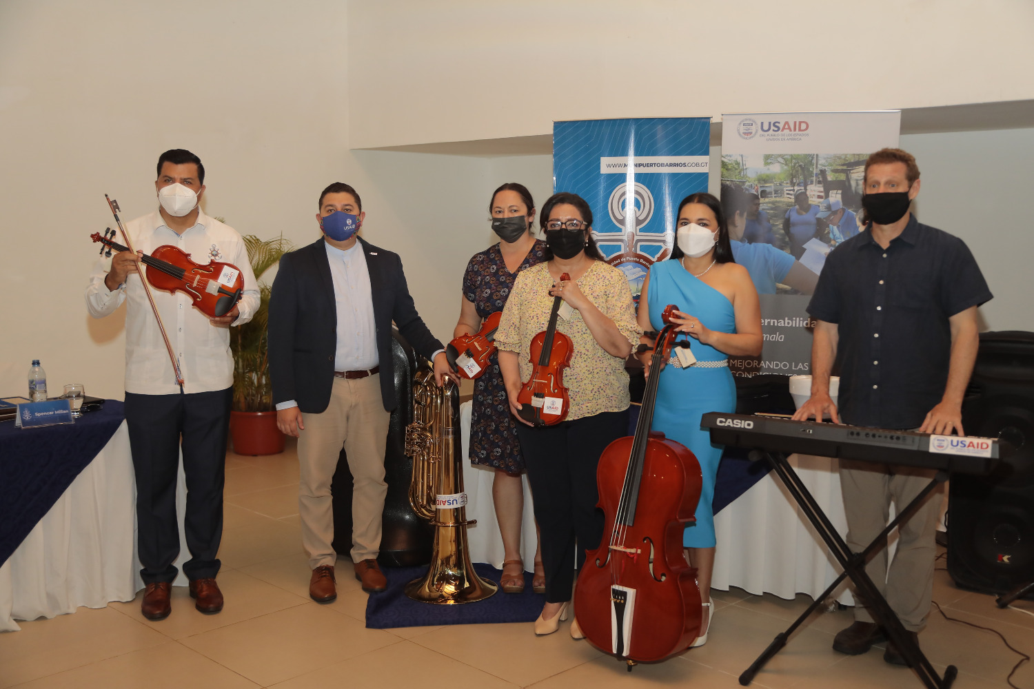 Inauguran la tercera orquesta sinfónica Esperanza Azteca en Puerto Barrios 