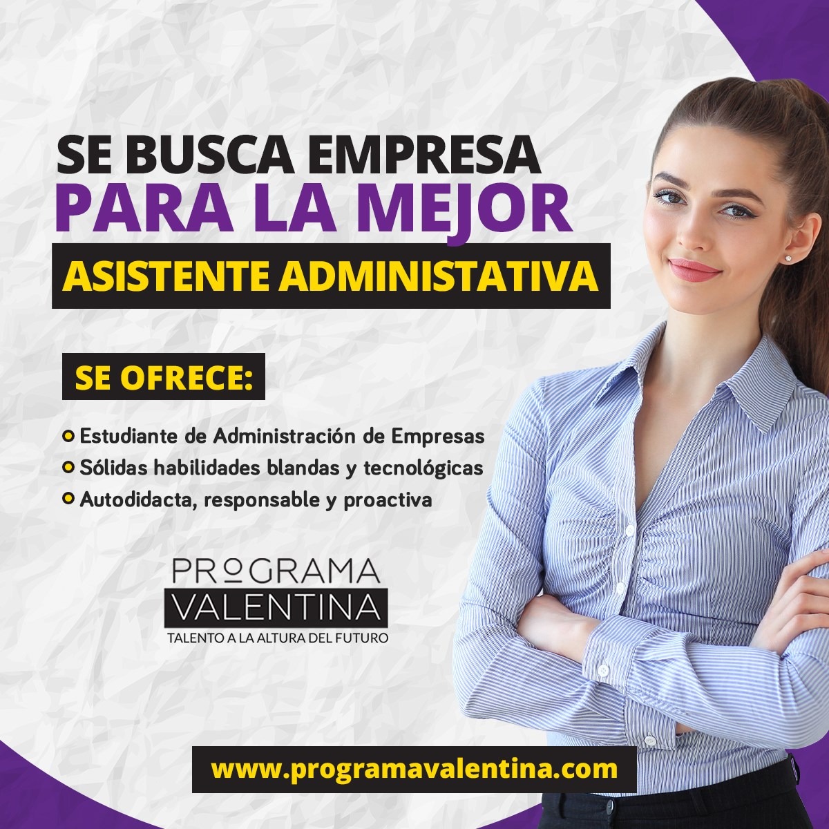 Programa Valentina llevará a cabo su primera  Feria de Talento virtual