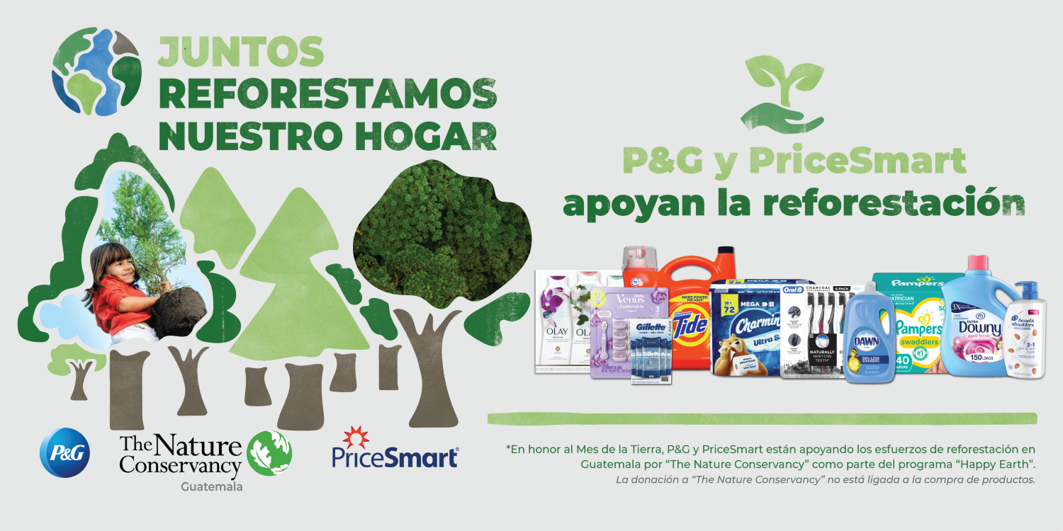 P&G y PriceSmart se unen en iniciativa de reforestación para Guatemala y Colombia