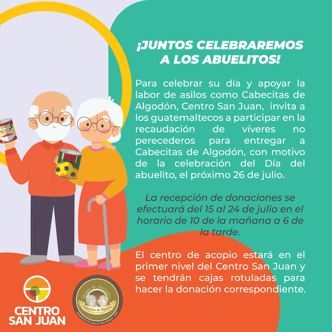 ¡JUNTOS CELEBRAREMOS A LOS ABUELITOS!