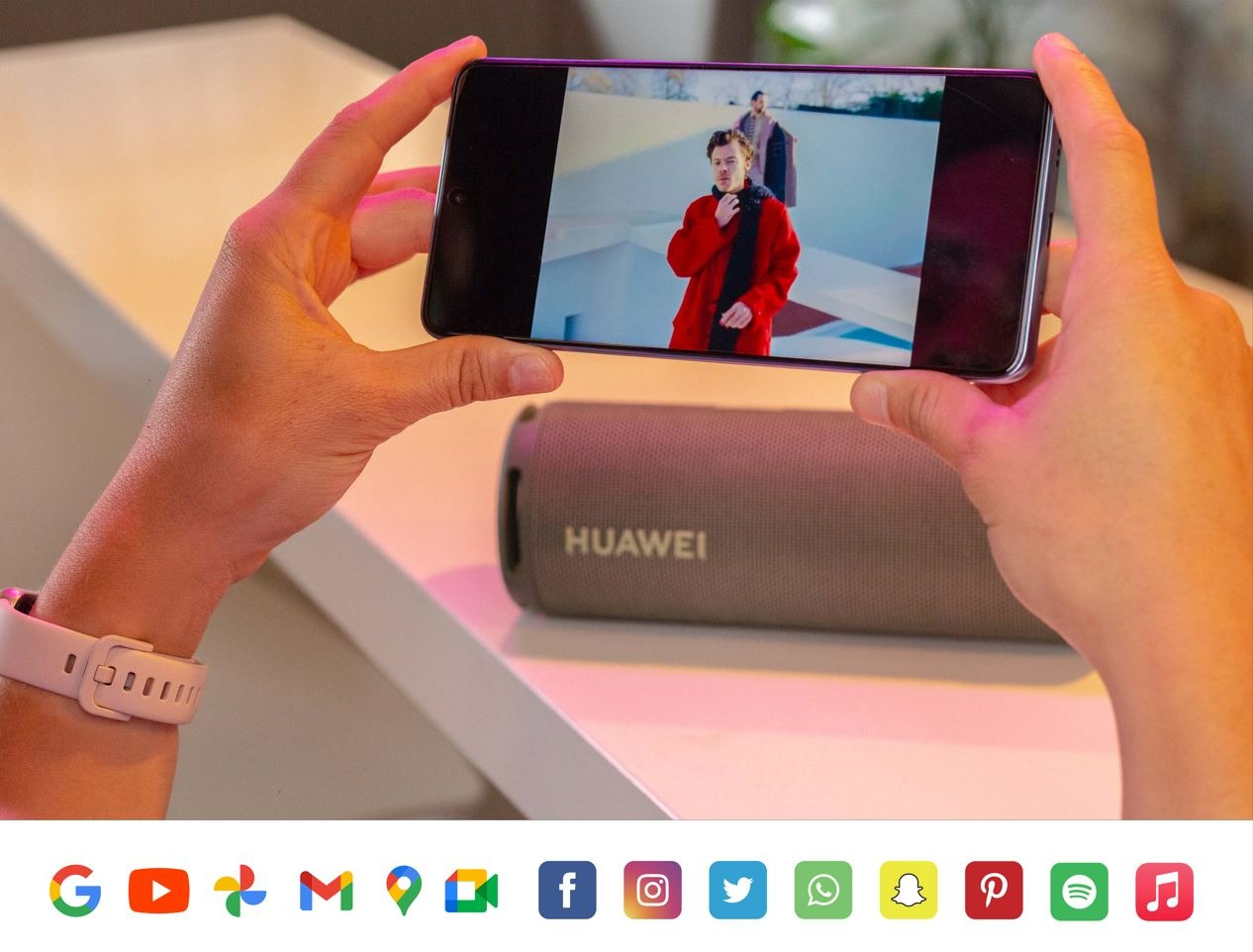 Un smartphone Huawei que puede descargar todas las apps
