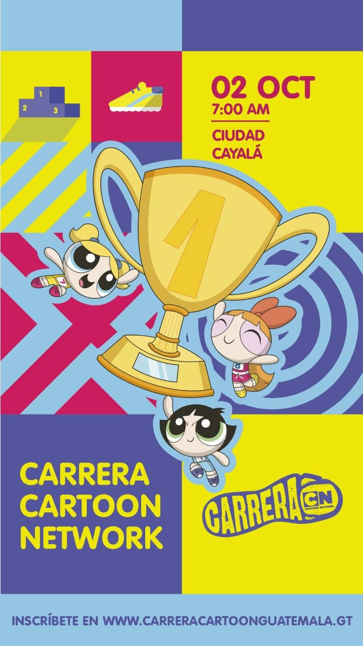 ¡ASÍ SERÁ LA CARRERA CARTOON NETWORK!