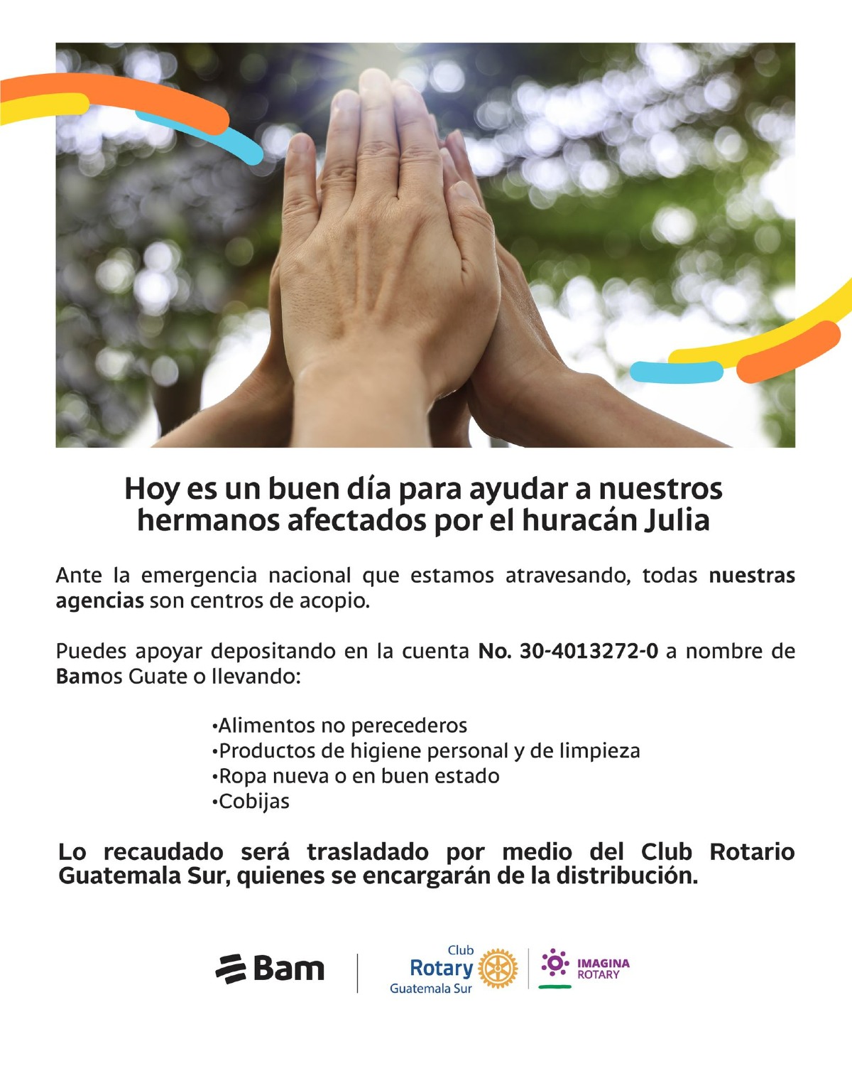 ¡Hoy es un buen día para ayudar!