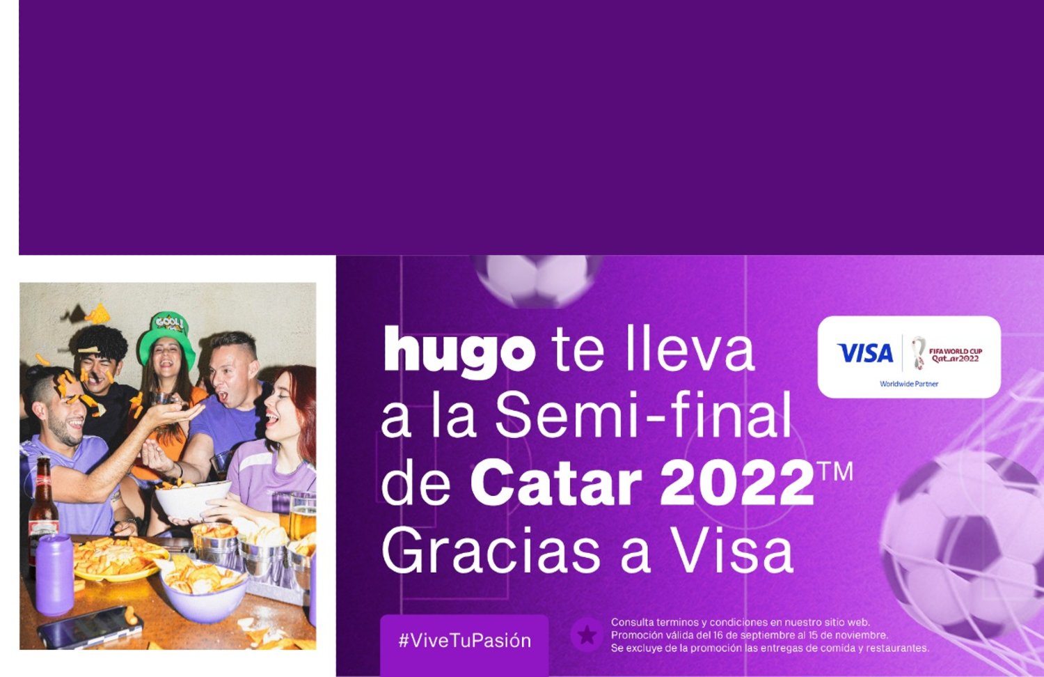 hugo y Visa lanzan promoción para la Copa Mundial de la FIFA Catar 2022™