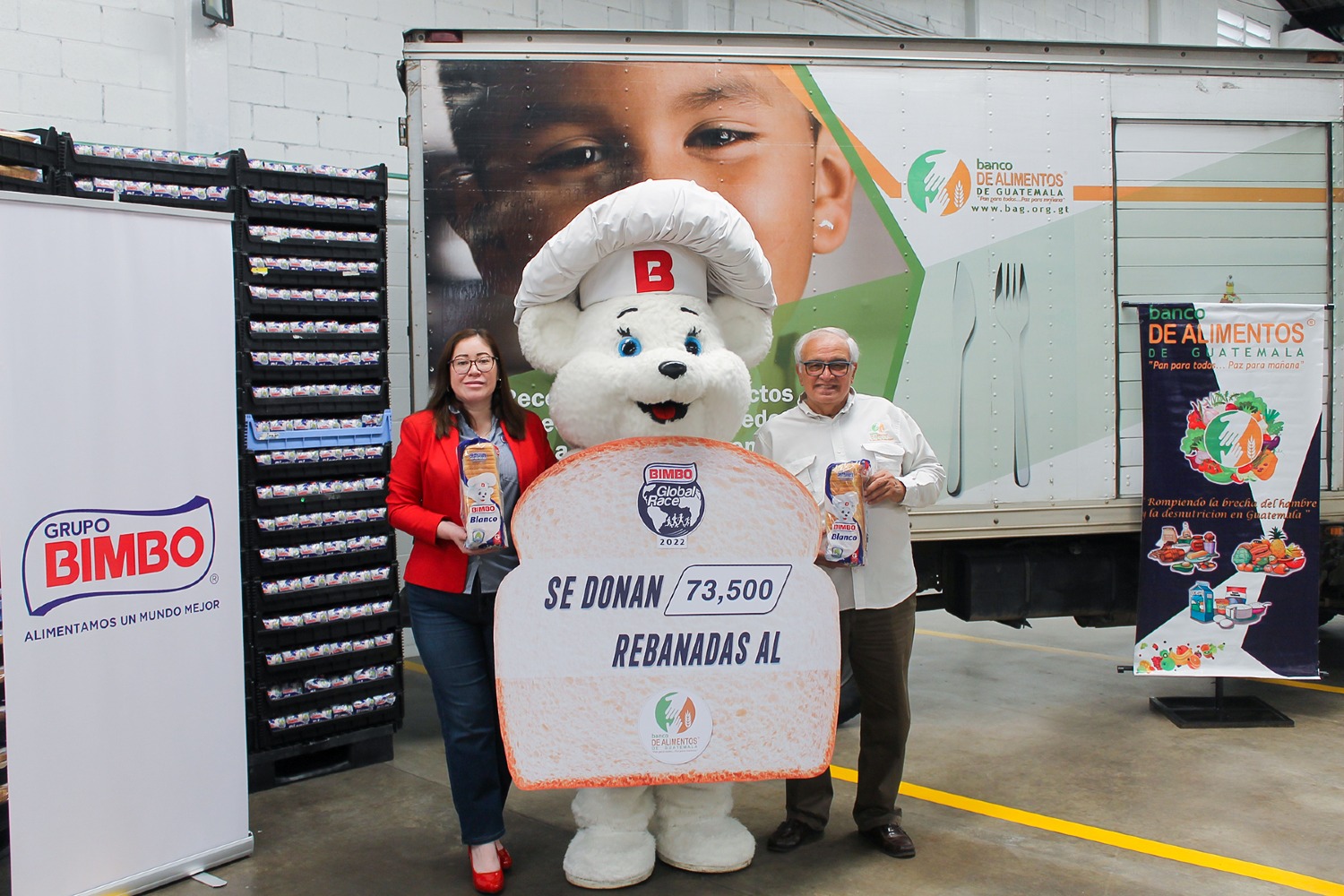 73.500 REBANADAS DE PAN BIMBO SERÁN DONADAS AL BANCO DE ALIMENTOS DEL PAÍS