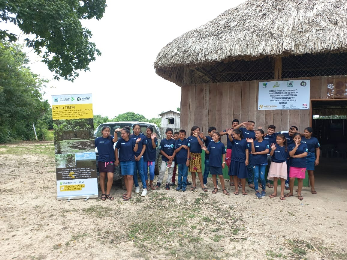 campaña Conozco y protejo la Reserva de la Biosfera Maya en comunidades de Petén