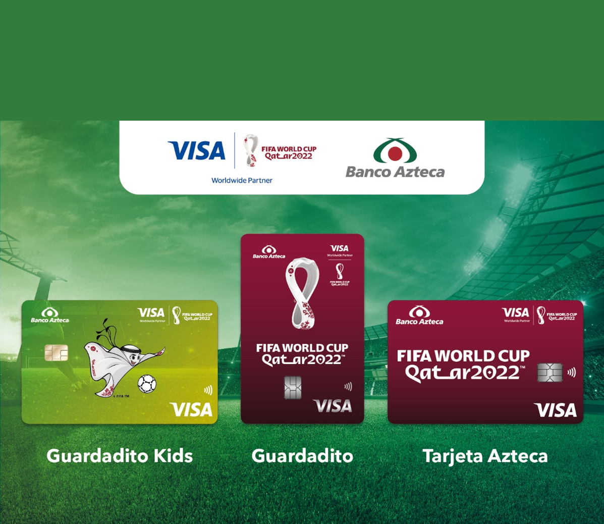 BANCO AZTECA GUATEMALA PRESENTA LAS TARJETAS CON DISEÑO DE CATAR 2022™