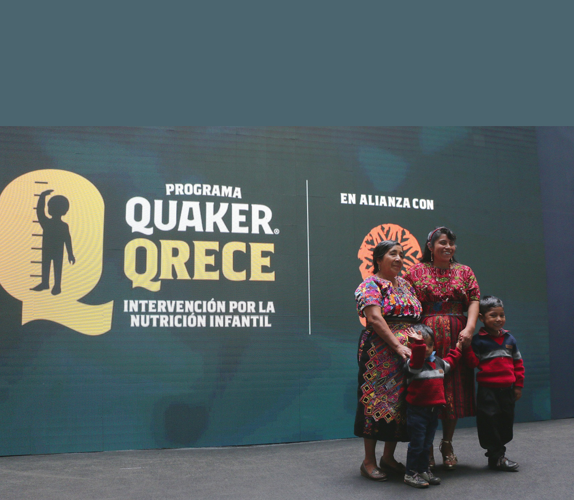 El programa QUAKER QRECE presenta resultados positivos en su primer año en Guatemala