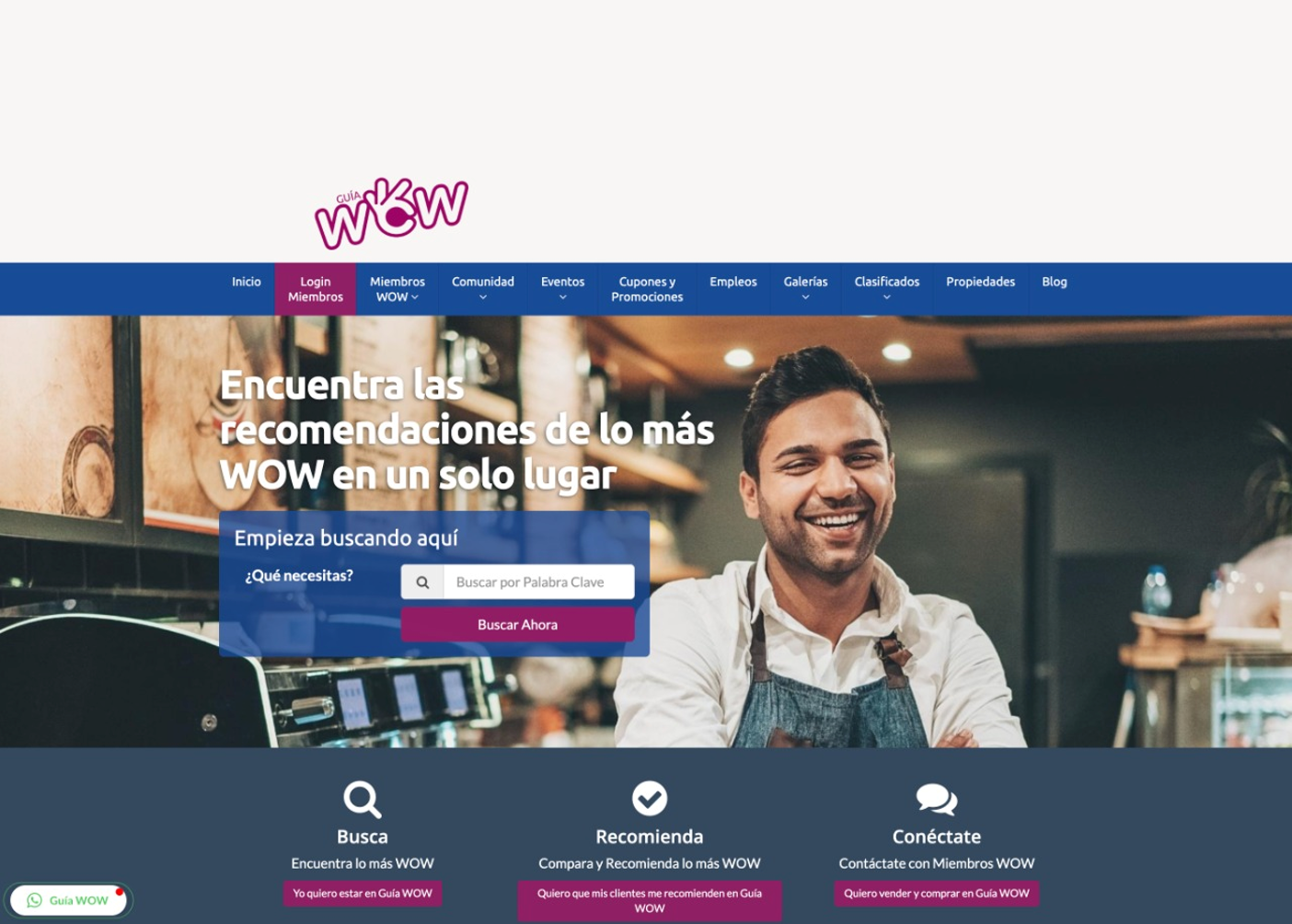 LANZAN GUÍA WOW, UN NUEVO DIRECTORIO COMERCIAL DIGITAL 