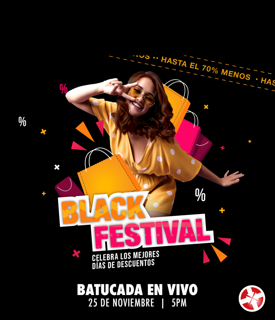 PREPÁRATE PARA EL BLACK FESTIVAL EN METROCENTRO 