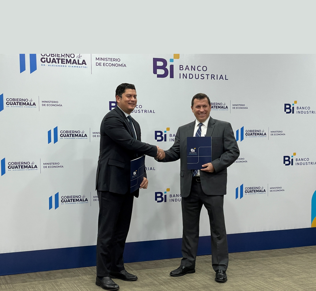 Ministerio de Economía y Banco Industrial  firman carta de entendimiento 