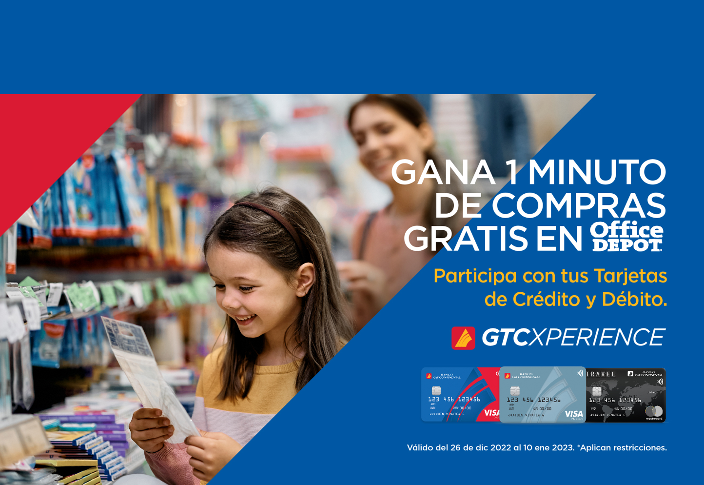 BANCO G&T CONTINENTAL DARÁ UN MINUTO DE COMPRAS GRATIS 