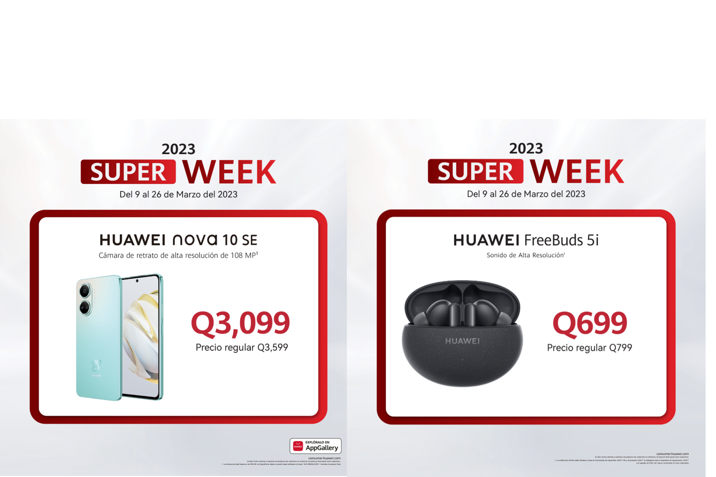 Aprovecha los descuentos en la HUAWEI Super Week