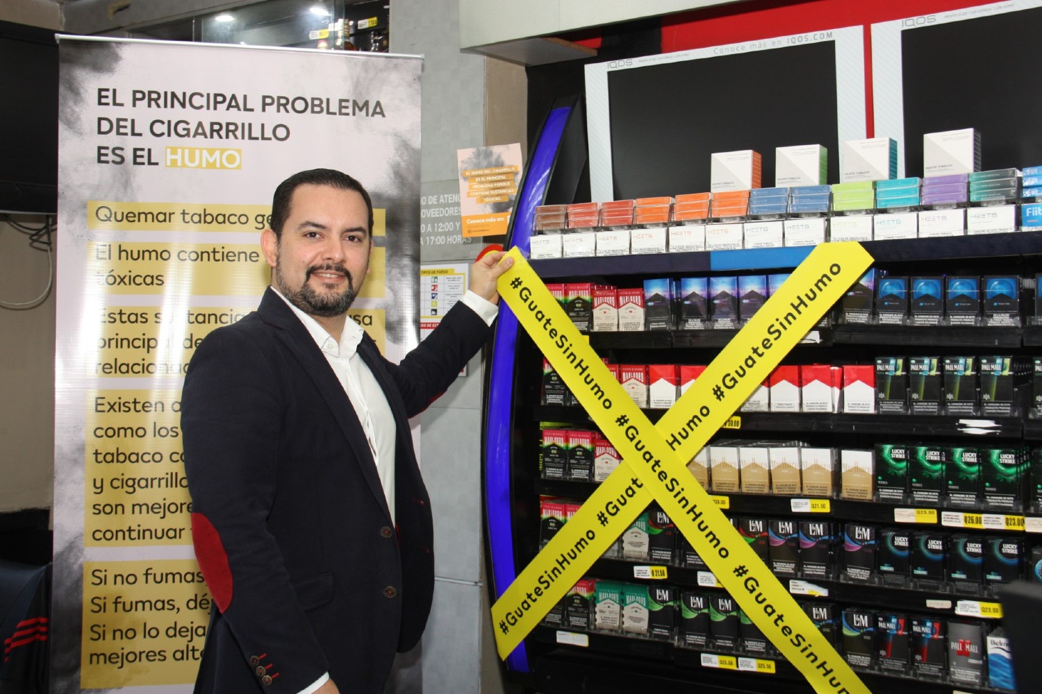 Dejan de vender cigarrillos en Ciudad de Guatemala por un día