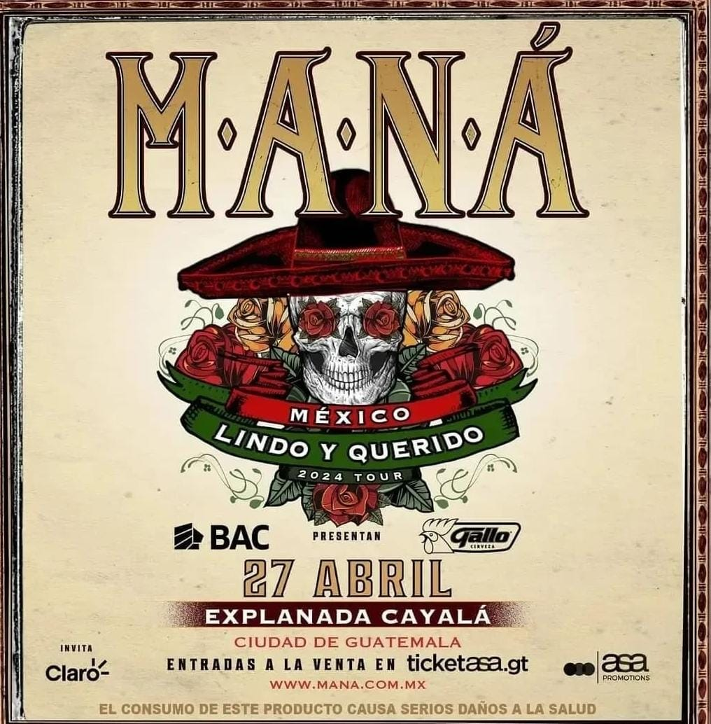 Maná en Guatemala 2024