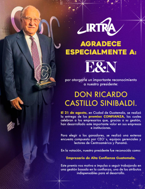  IRTRA-, fue reconocido en el encuentro Regional de Empresas y Empresarios