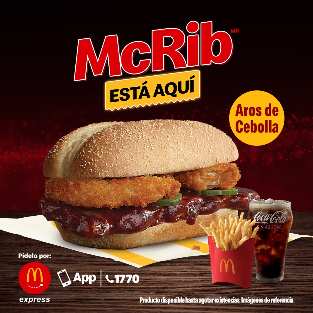 ¡McRib está de regreso en McDonald’s! 