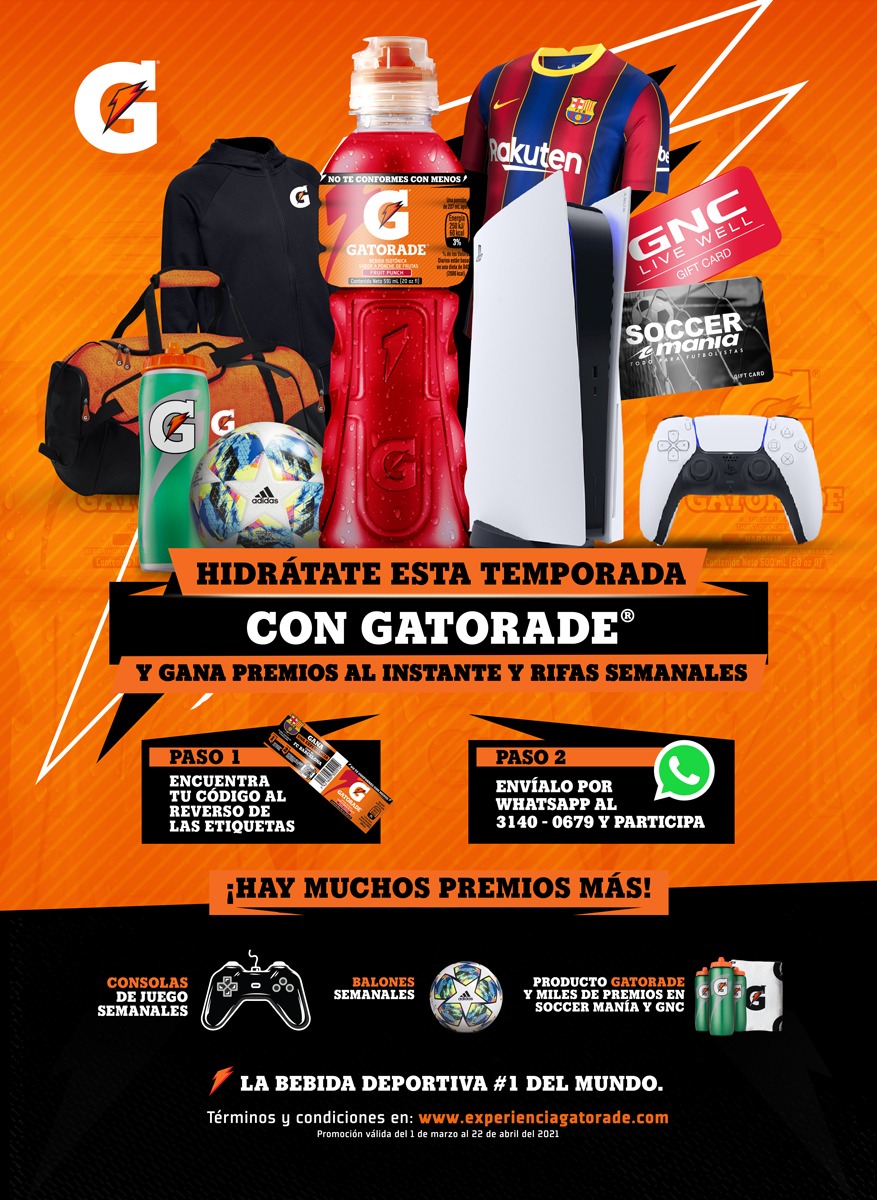 LAS BOTELLAS DE GATORADE AHORA PUEDEN AYUDAR A LOS FANÁTICOS 