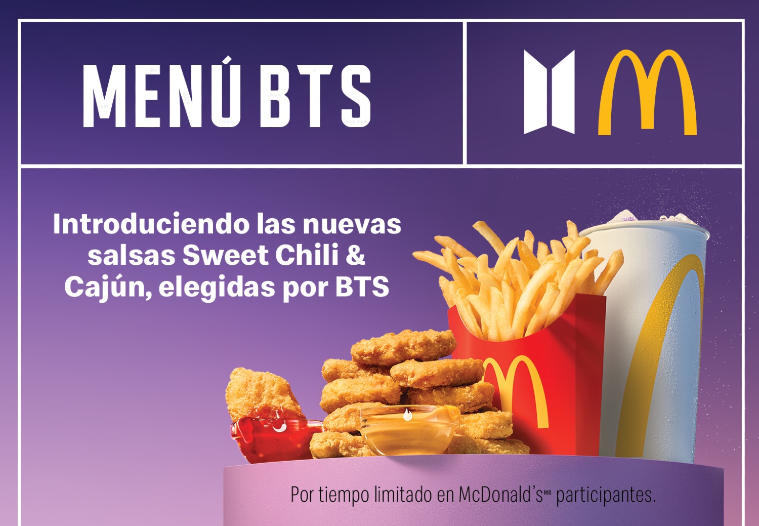El Menú de la colaboración entre McDonald’s y BTS  llegó oficialmente 
