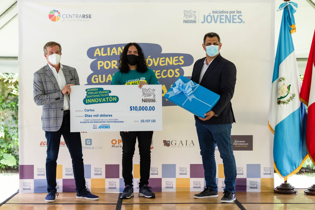 JOVEN GUATEMALTECO GANA  INNOVATÓN IMPULSADO POR NESTLÉ