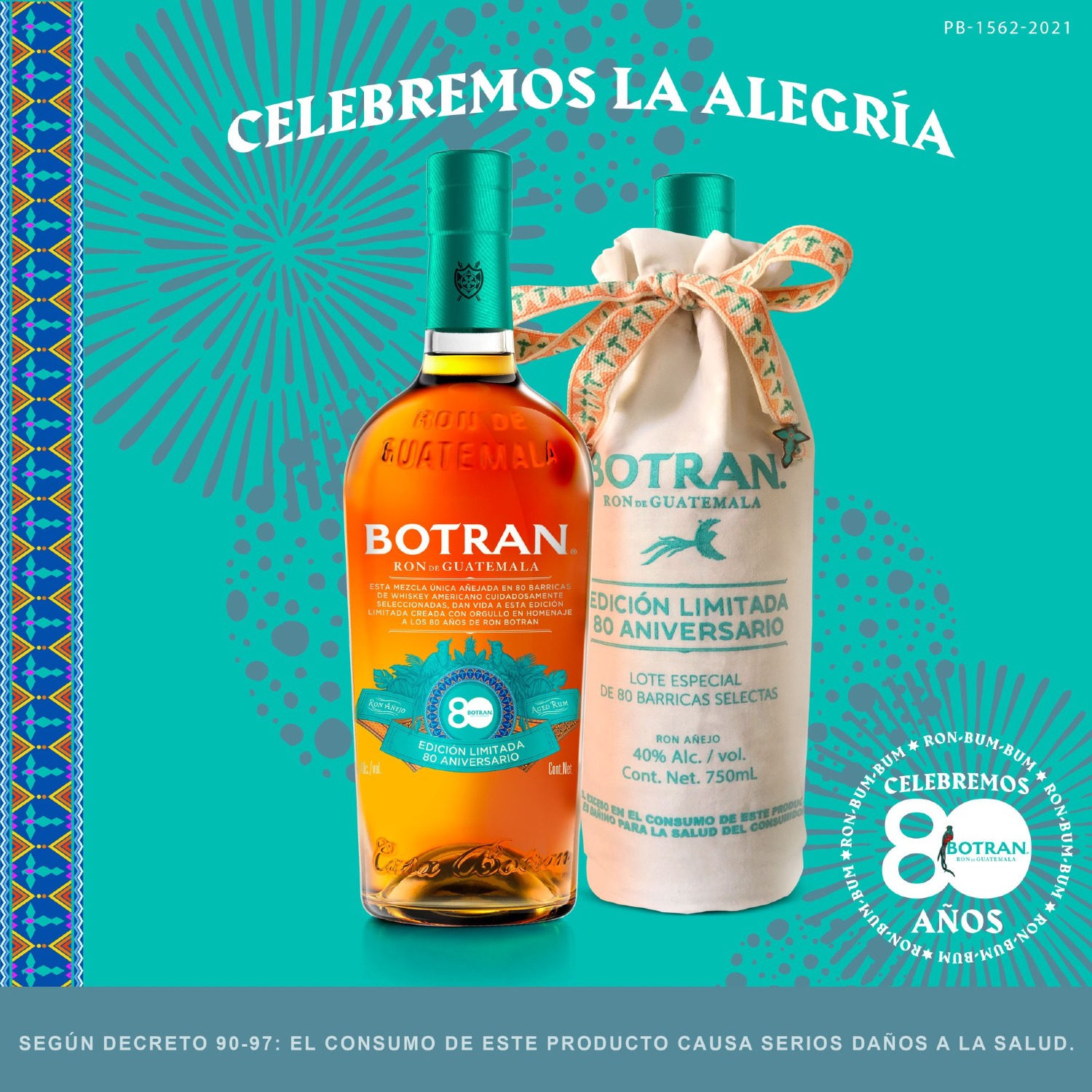 Licores de Guatemala lanza  “Botran Edición Aniversario