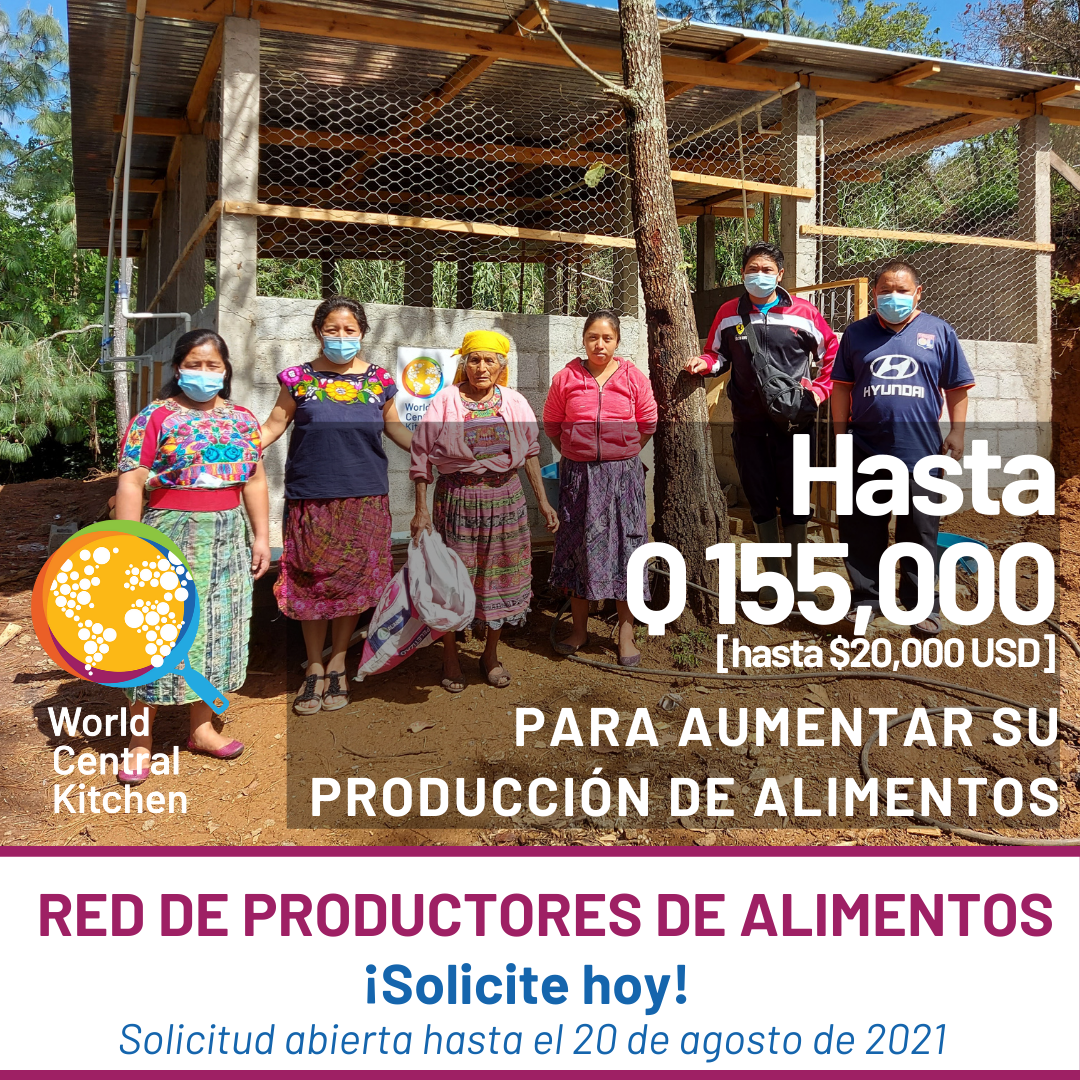 World Central Kitchen anuncia nueva oportunidad de apoyo financiero