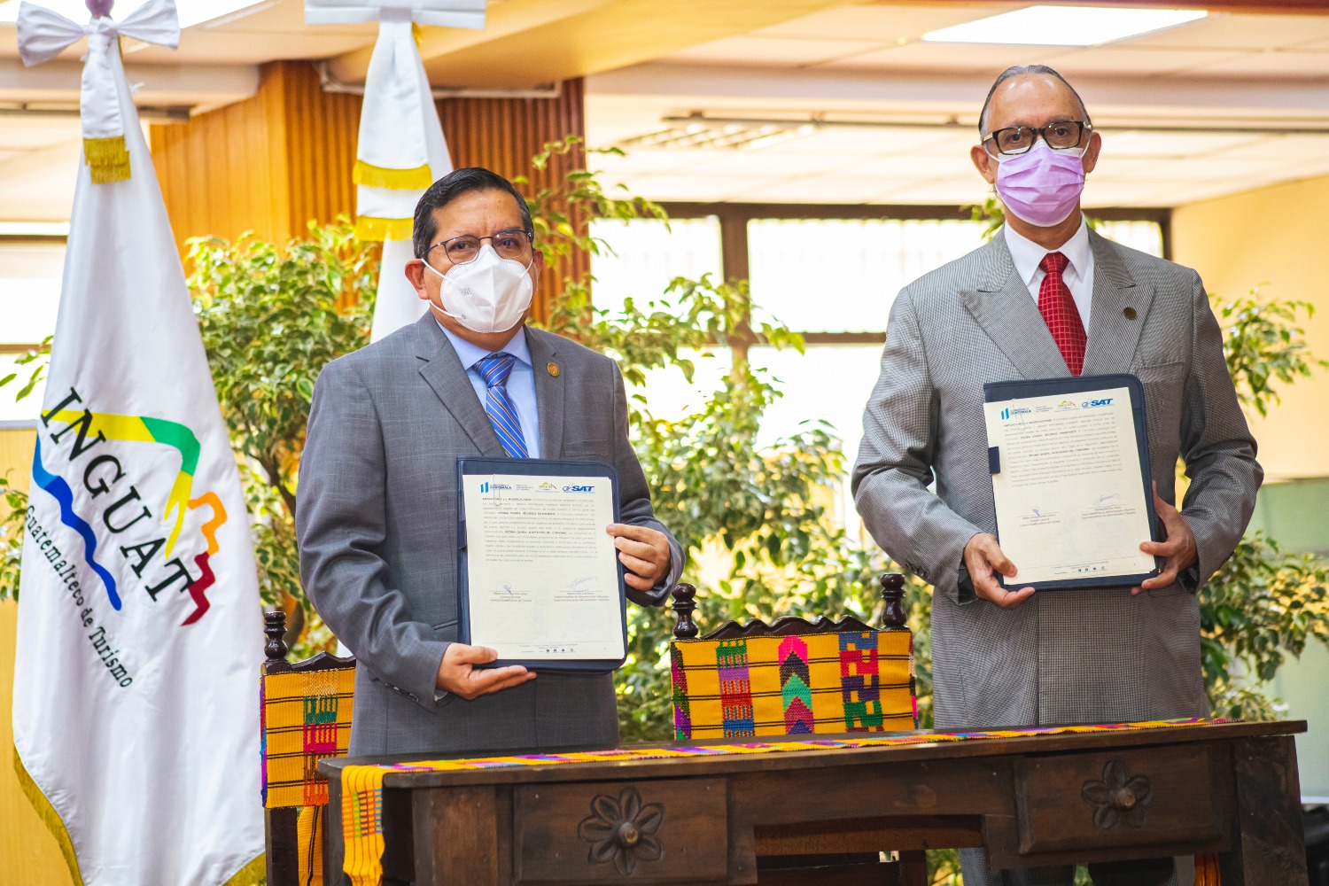 INGUAT Y SAT FIRMAN CONVENIO DE COOPERACIÓN INTERINSTITUCIONAL