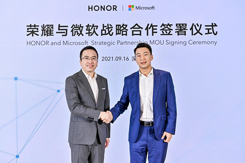 HONOR anuncia alianza estratégica con Microsoft