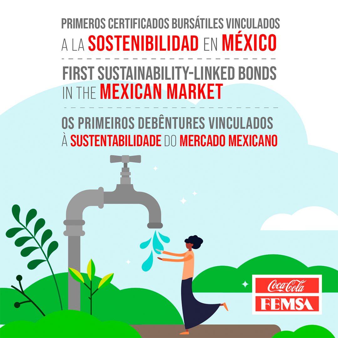 Coca-Cola FEMSA anuncia  colocación de los primeros Certificados Bursátiles Vinculados a la Sostenibilidad del mercado mexicano